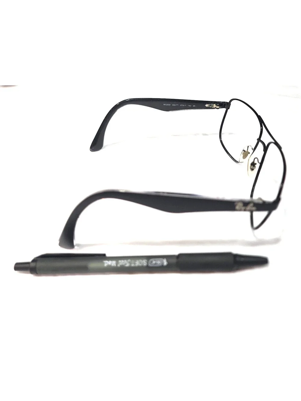 Ray Ban RB3533 002/71 No Lense Black Metal Sunglasses Frame 57-17 140